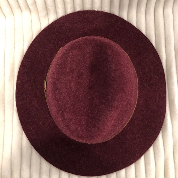 Frye Harness Wool Felt Tall Crown Fedora Hat NWT - Picture 7 of 10